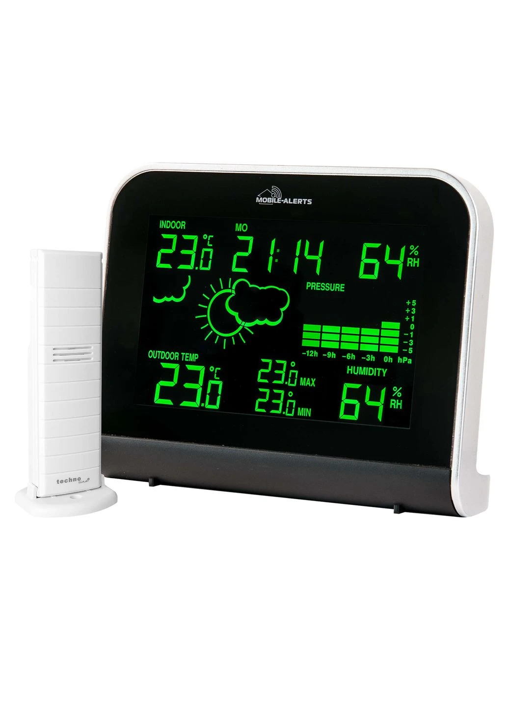 Метеостанція Mobile Alerts MA10920 IT Black/Silver (MA10920) Technoline (390183604)
