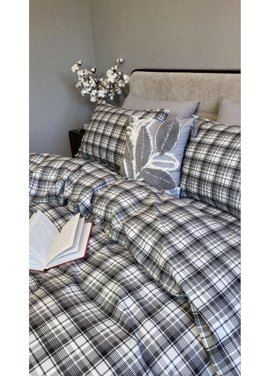 Постельное белье с резинкой Мустанг, фланель(байка) Двуспальный размер, наволочки 50/70 No Brand (363190572)