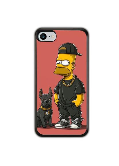 Чехол для Apple Iphone 8 Симпсон Черный No Brand (302083908)