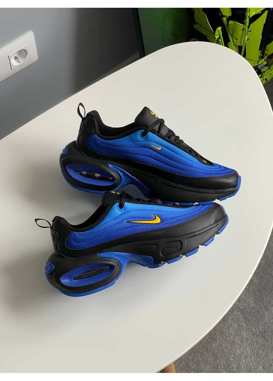 Синій Осінні кросівки чоловічі і жіночі nike air max portal blue black | найк аір макс портал сині чорні No Brand