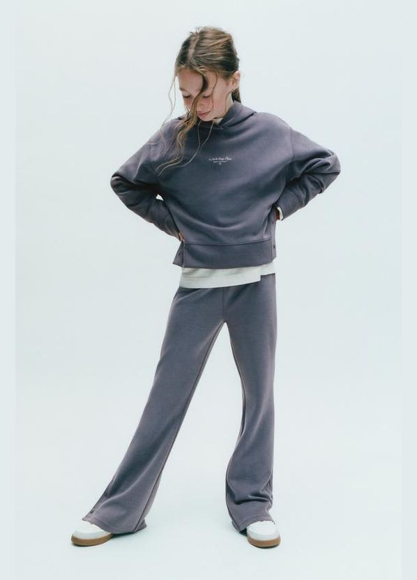 Підлітковий спортивний костюм (худі + легінси) для дівчинки 8054/610 164 см Сірий Zara (341612786)