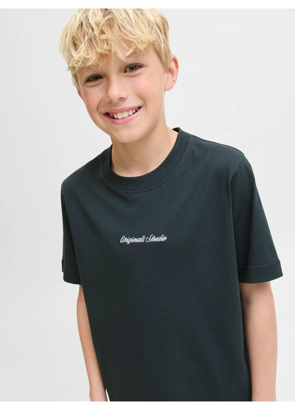 Серая летняя футболка серая для детей - 152см(12р) Jack & Jones