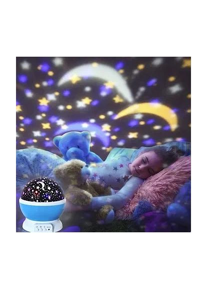 Ночник-проектор светодиодный Звездное небо Голубой No Brand (349744695)