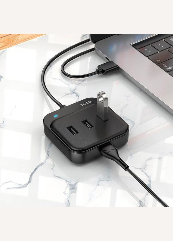 Розгалужувач юсб адаптер HB31 Easy 4in-1 converter USB to USB3.0+USB2.0*3 120 см Hoco (279826973)