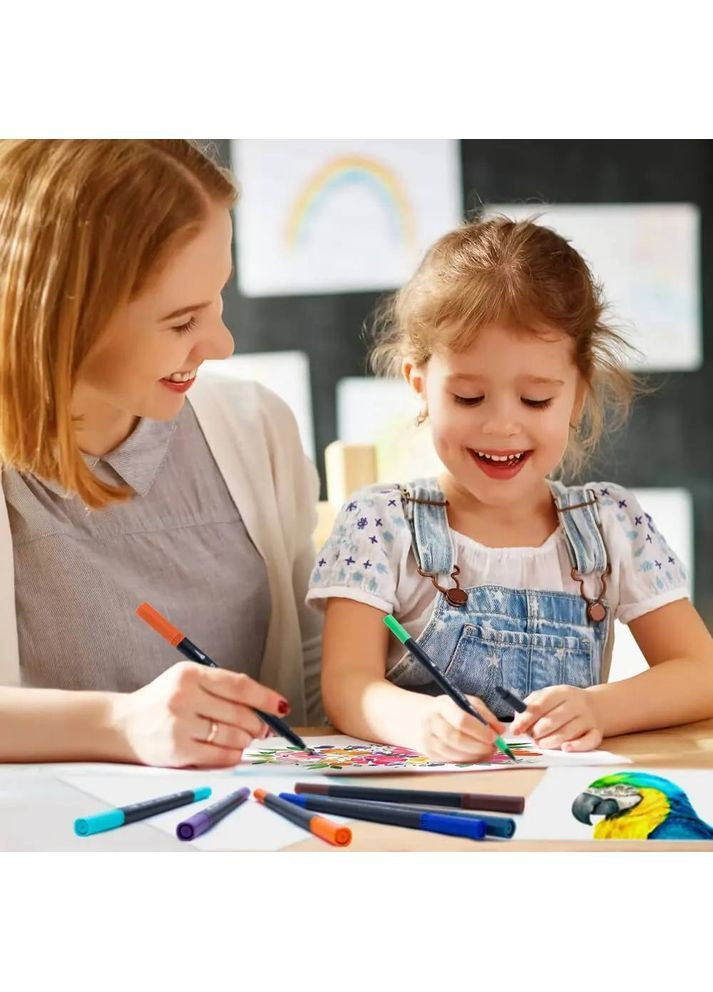 Професійний набір маркерів-лайнерів та маркерів-пензлів 80шт No Brand Perfect (372515741)