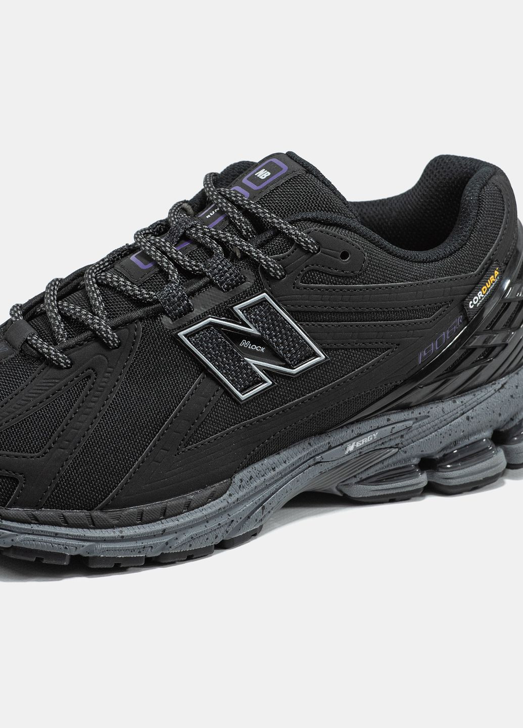 Черные демисезонные кроссовки мужские new balance 1906r cordura black purple | нью баланс 1906 черные No Brand