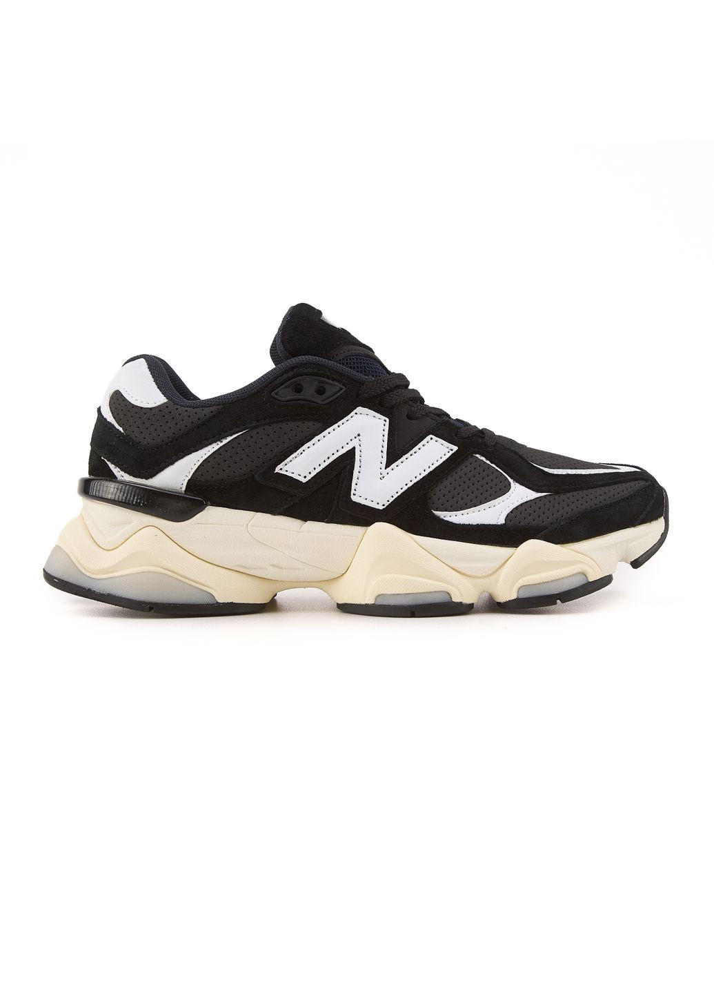 Черные демисезонные кроссовки мужские new balance 9060 black white нью беланс 9060 No Brand