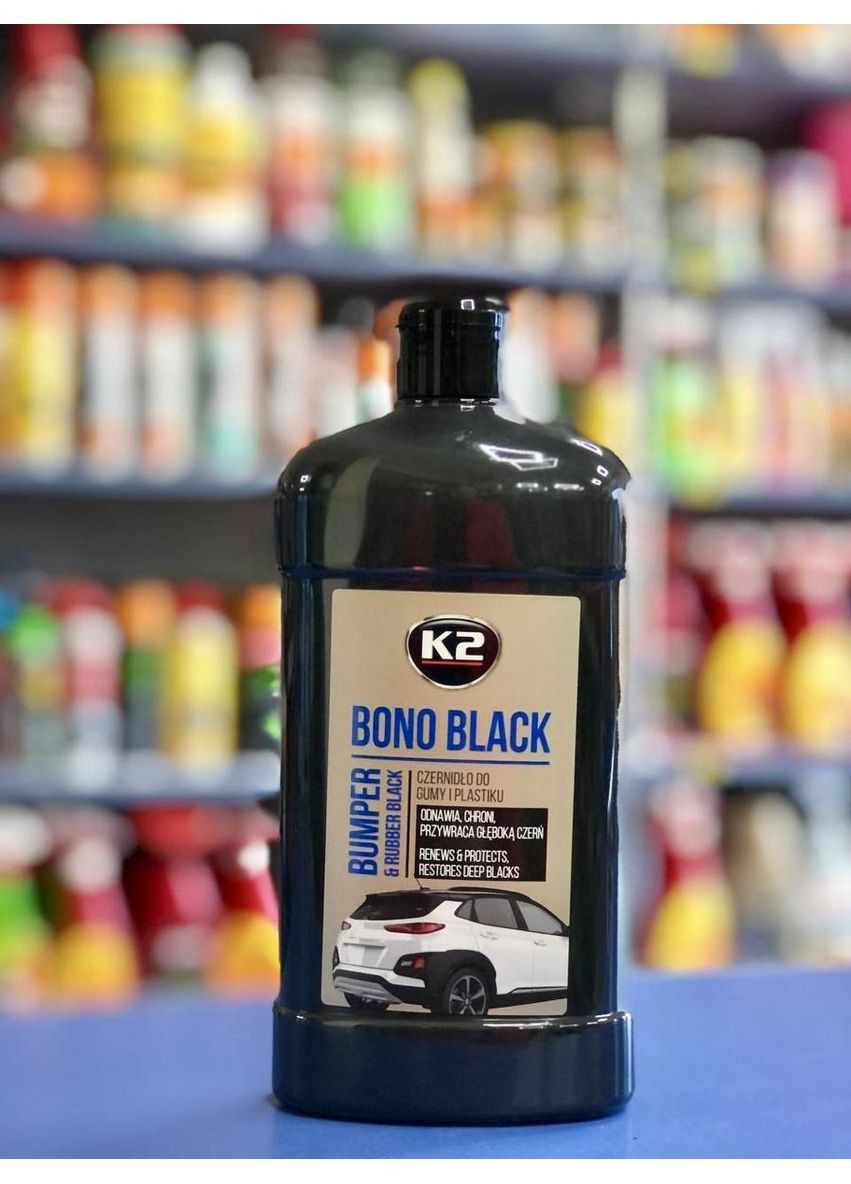 Рідина для реставрації пластика і гуми 500мл Bono Black чорна (чорнильник) K2 (361078482)