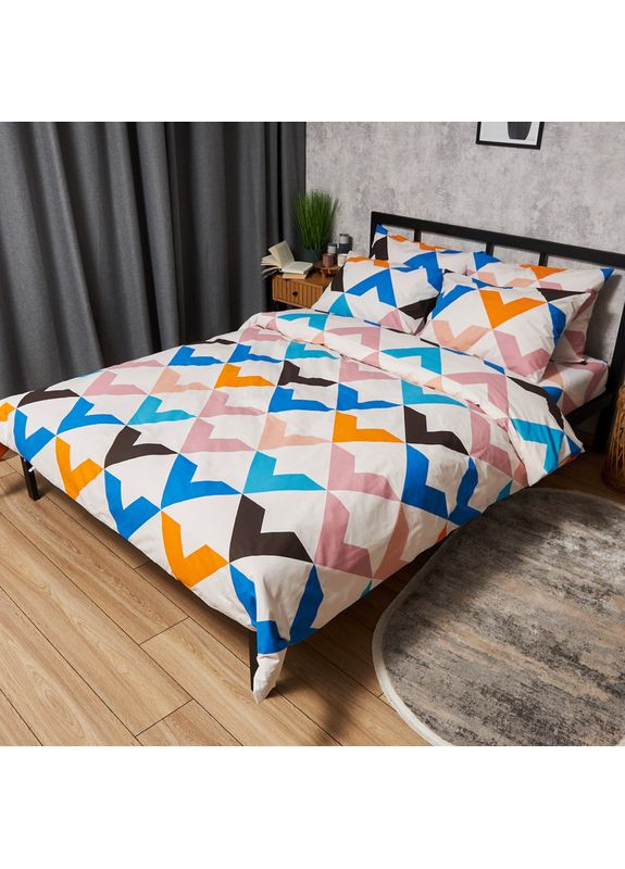 Комплект постельного белья Бязь Gold Люкс King Size 220x240 наволочки 4х50х70 (MS-820008963) Moon&Star Color Clash (356114658)