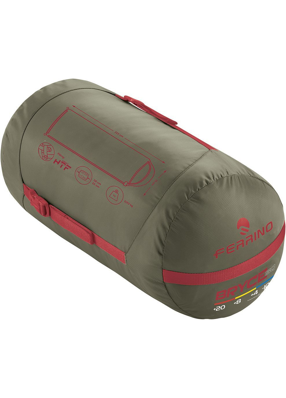 Спальний мішок Bryce SQ/+9°C Green Left Ferrino (333962087)