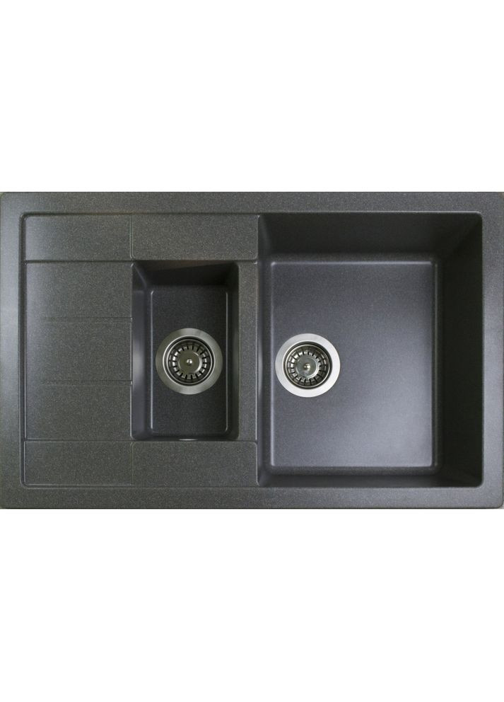 Кухонна мийка зі штучного каменю/кварцова 775х495х200мм, прямокутна ANILA PLUS Сірий (32250775495) Adamant (373409149)