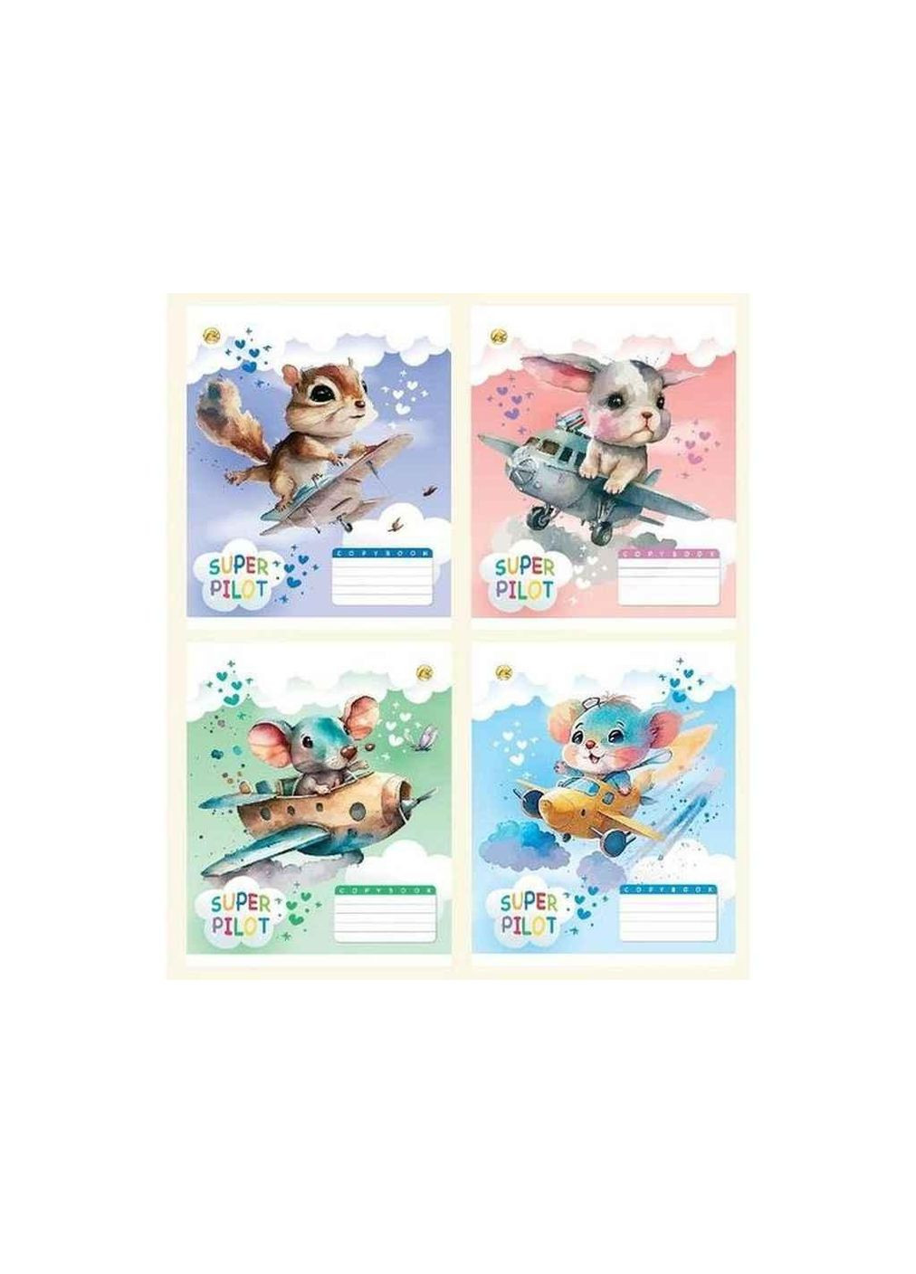 Тетрадь в косу линию 12л. 25шт/уп Твердая 43110 Пилоты ТМ ТЕТРАДА Тетрада (304264638)