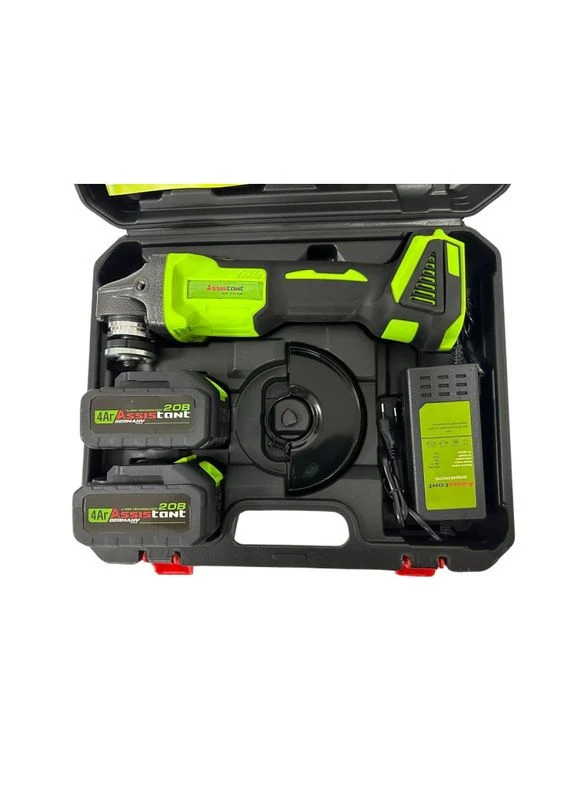 Болгарка акумуляторна МШУ-125/20 БЩ (два акумулятори кейс) ASSISTANT (375342050)