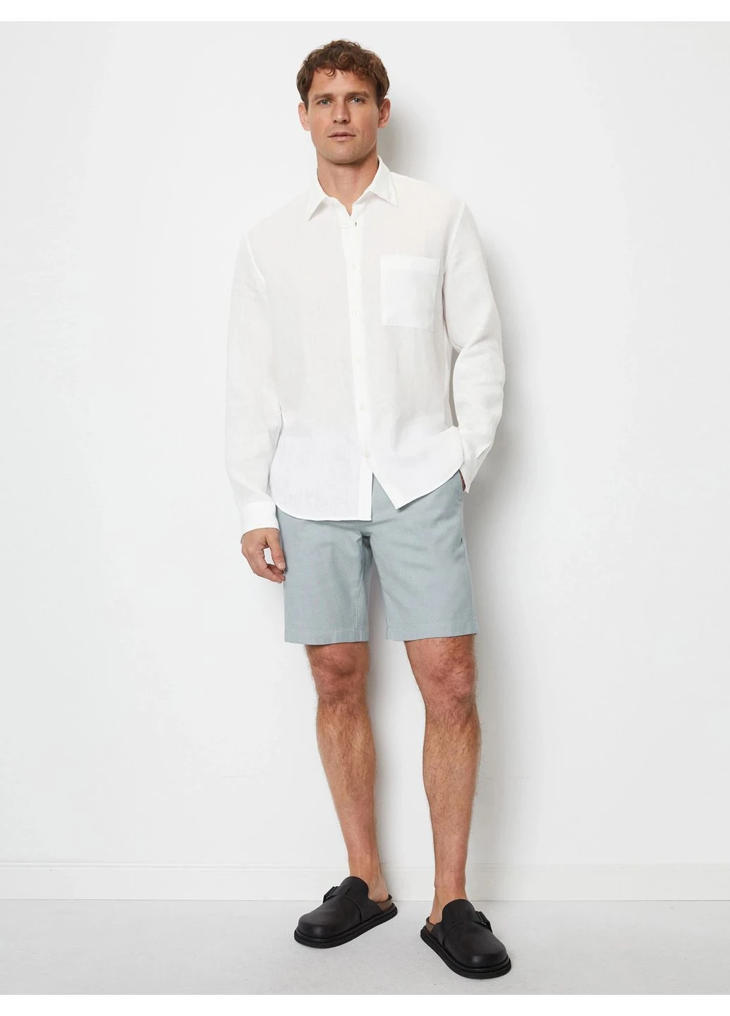 Белая кэжуал рубашка Marc O'Polo