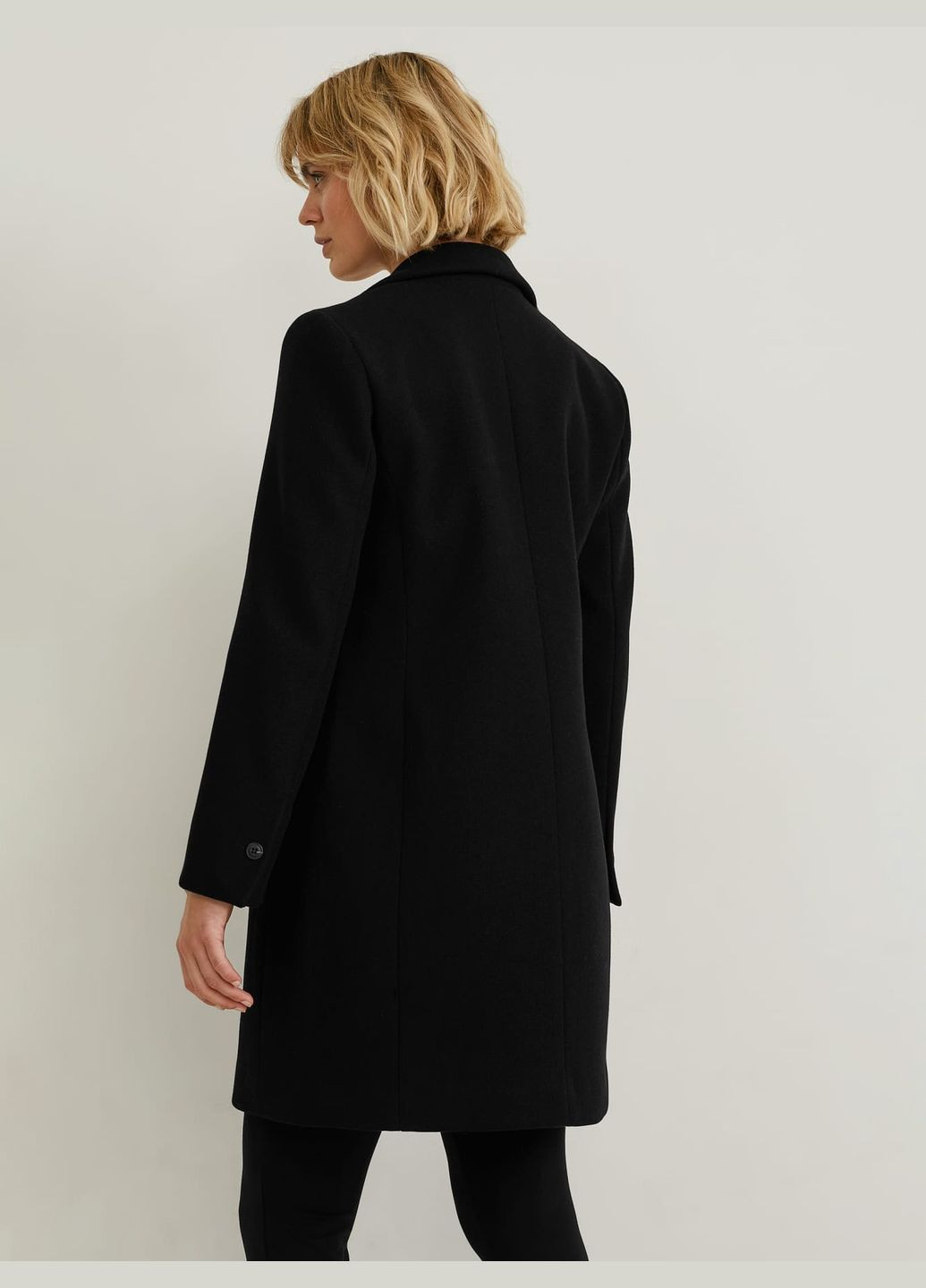Черное демисезонное Удлиненное пальто C&A