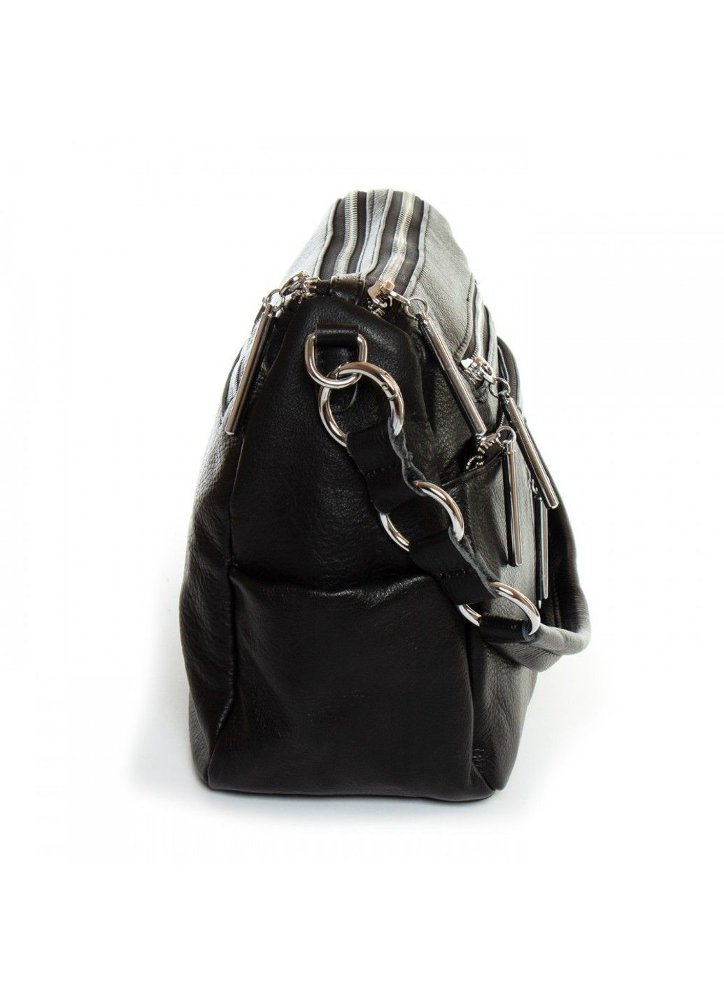 Женская кожаная сумка 8930-9 black Alex Rai (282557288)
