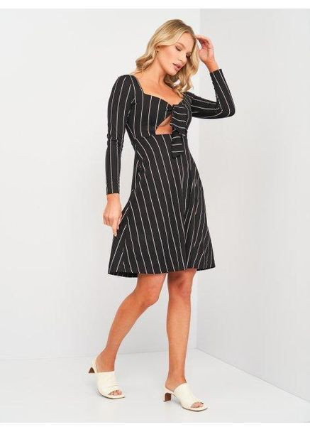 Черное платье демисезон,черный в белую полоску, Missguided