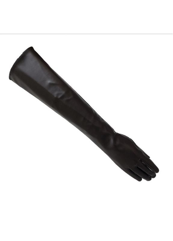 Високі рукавички жіночі із екошкіри кавовий Jannet Рукавички (324621053)