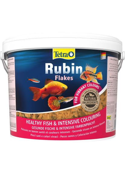 Корм Rubin Flakes для аквариумных рыбок, для окраски, 2,05 кг (хлопья) Tetra (361267856)