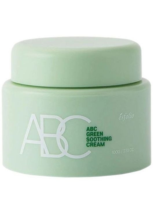 Заспокійливий крем для обличчя ABC Green Soothing Cream 100g (1332988-7251202) Esfolio (368611953)
