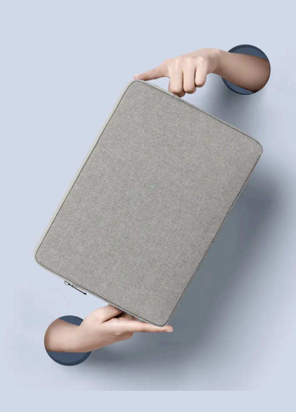 Чохол сумка для ноутбука з мяким захистом для Macbook Air Pro 15"-16" Cірий No Brand (292128876)