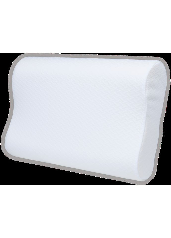 Ортопедическая подушка для взрослых с эффектом памяти с валиками мягкая 58х40см XL Хмаринка J2526 43x61 см Olvi (372889928)