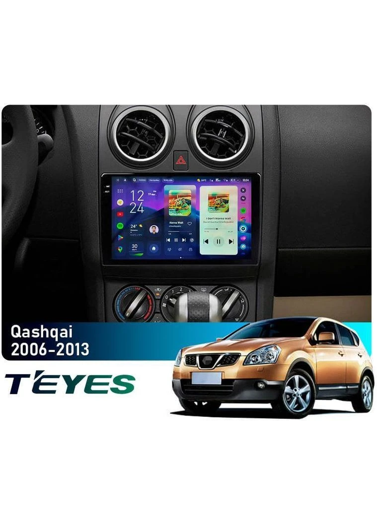 Штатная магнитола CC4 Pro 2K 8+128 Gb Nissan Qashqai 1 J10 2006-2013 (F1) 9" Teyes (378921918)