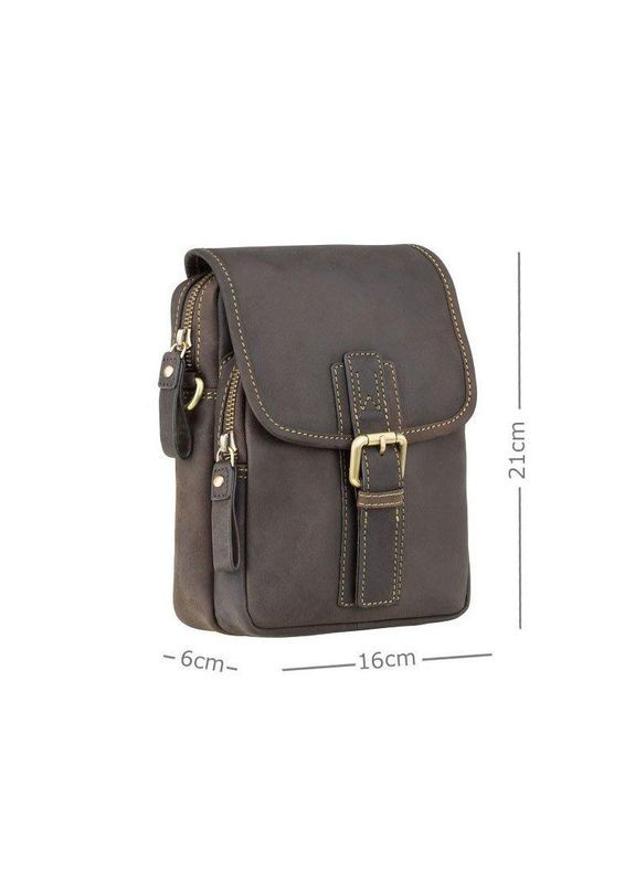 Мужская кожаная сумка Jules Oil Brown (16208 OIL BR) Visconti (322523209)