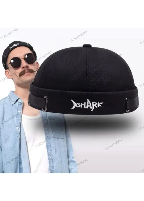 Кепка бейсболка молодежная докер без козырька цвет черный No Brand (367165434)