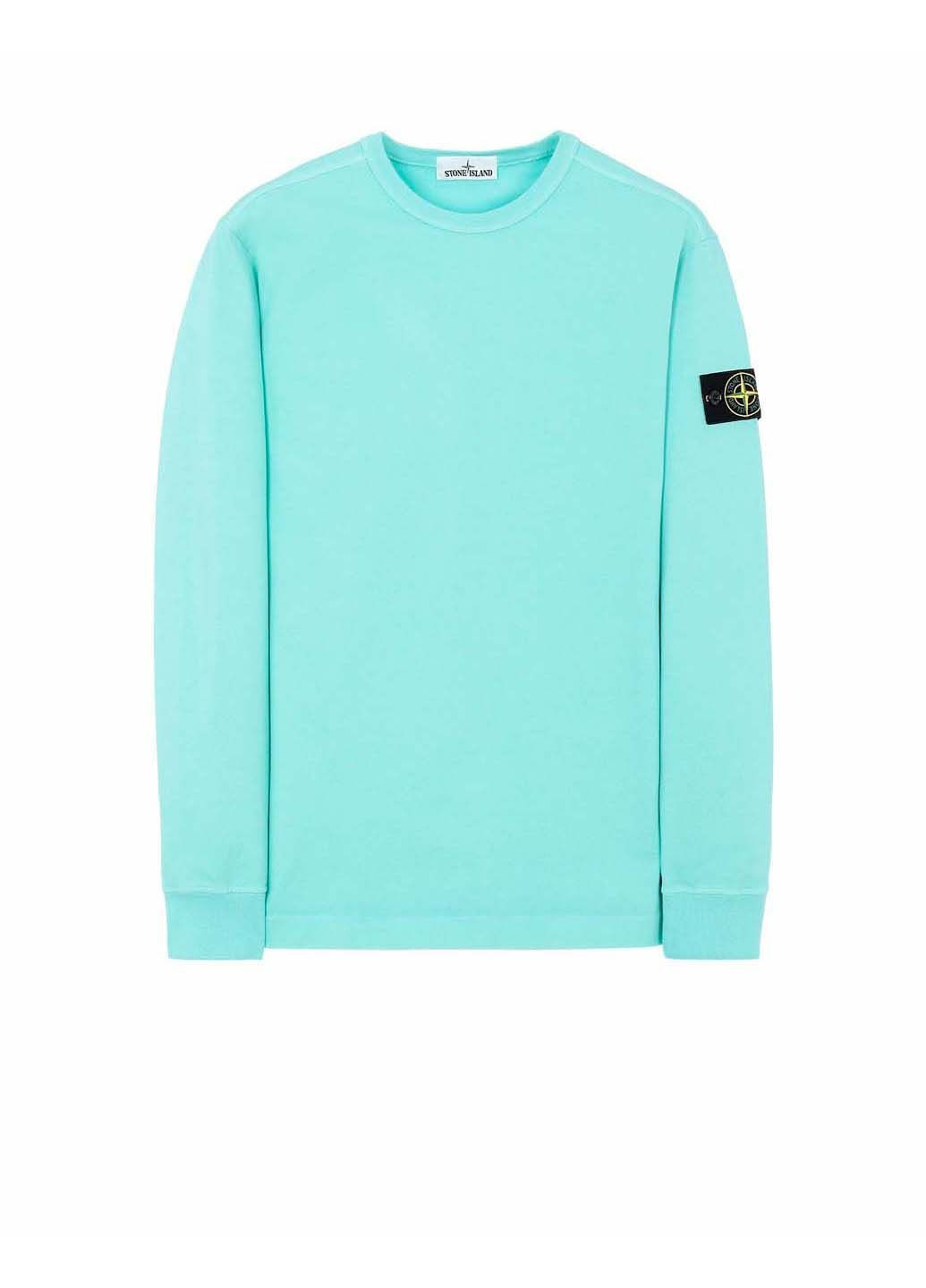 Блакитний світшот Stone Island (285738929)