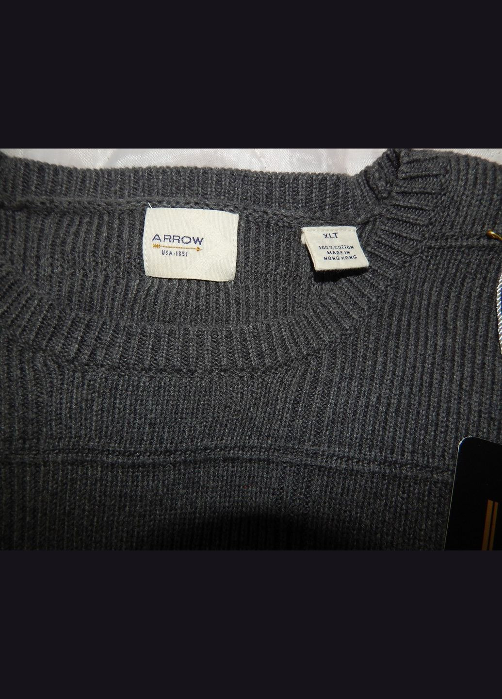 Сірий зимовий светр чоловічий р.52 072sm Arrow