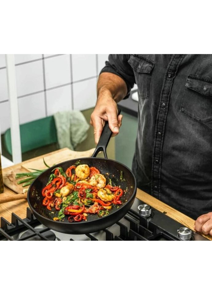 Сковорода ВОК KitСhenAid СFA СС003294-001 28 см чорна KitchenAid (335717060)