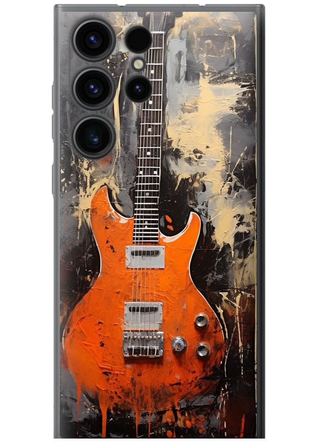 Силиконовый чехол 'Чехол Оранжевая Гитара' для Endorphone Samsung Galaxy S23 Ultra (278772035)