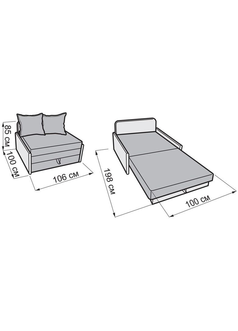 Раскладной детский диван малышка Маквин ТМ No Brand (322500881)