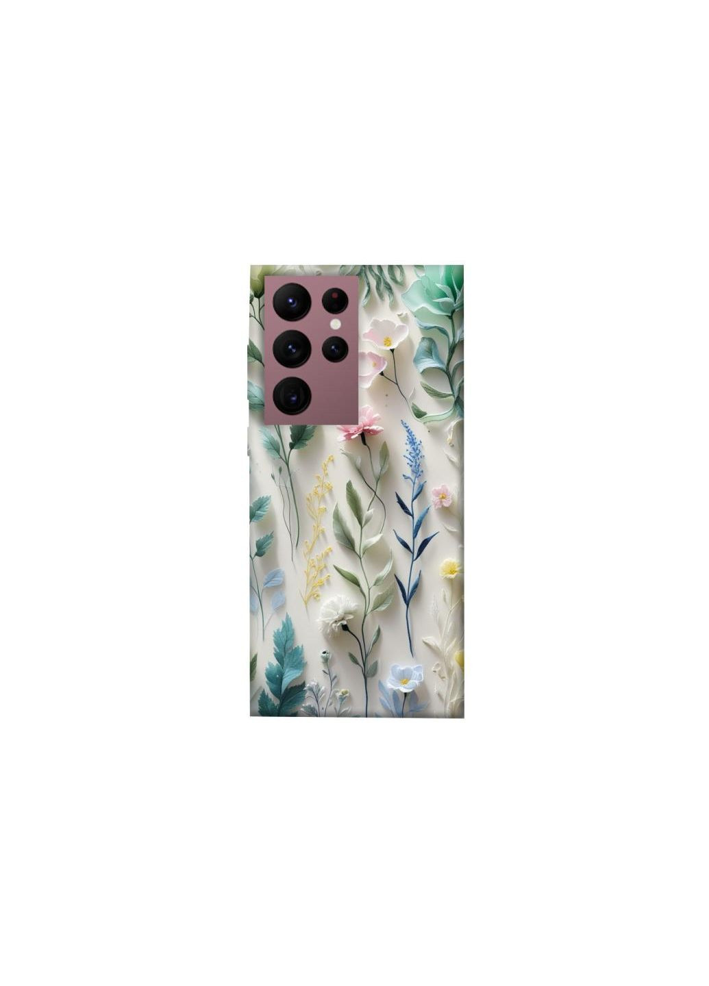 Чехол на Samsung Galaxy S22 Ultra Floral design ver.3 Frontalka (361326132)