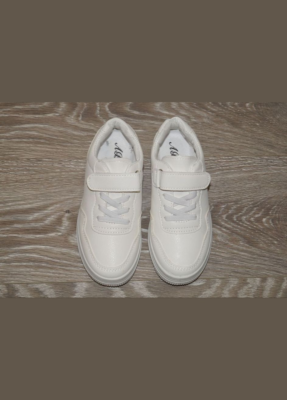 Белые демисезонные демисезонные кроссовки для девочек ABA 2002-1