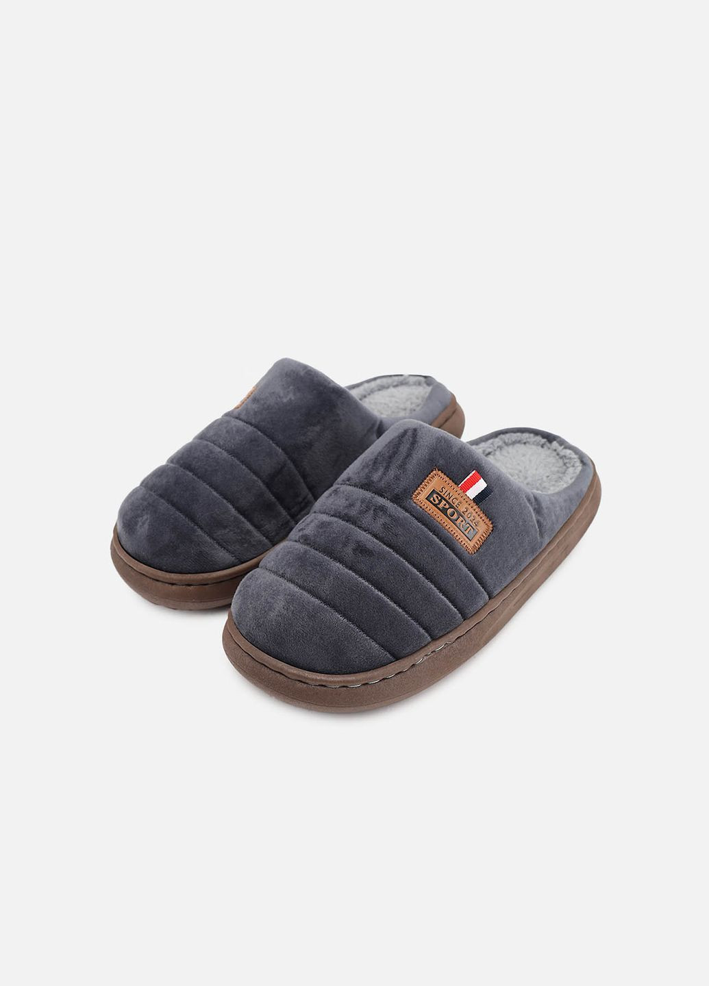 Синие тапочки домашние мужские цвет синий цб-00282232 No Brand