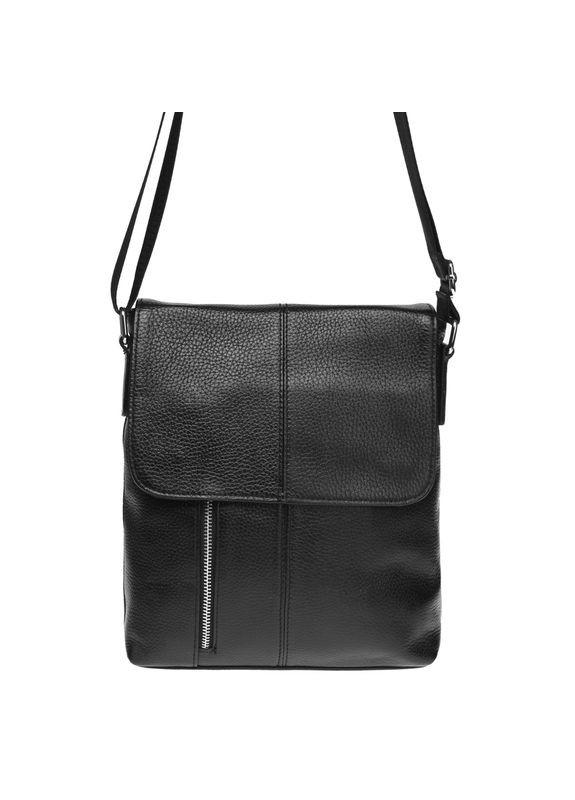Мужская кожаная сумка K15103-black Borsa Leather (322190037)
