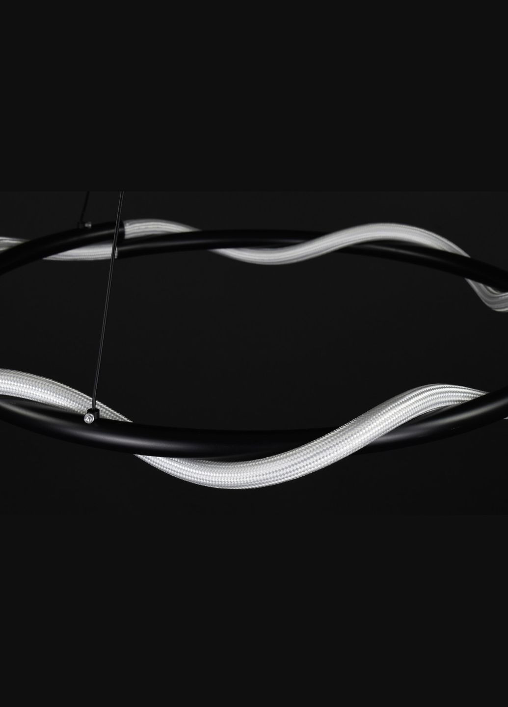 Люстра світлодіодна підвісна LED світильник для квартири на стелю лед 27943 Чорний 30-150х62х62 см. Sunnysky (364490743)