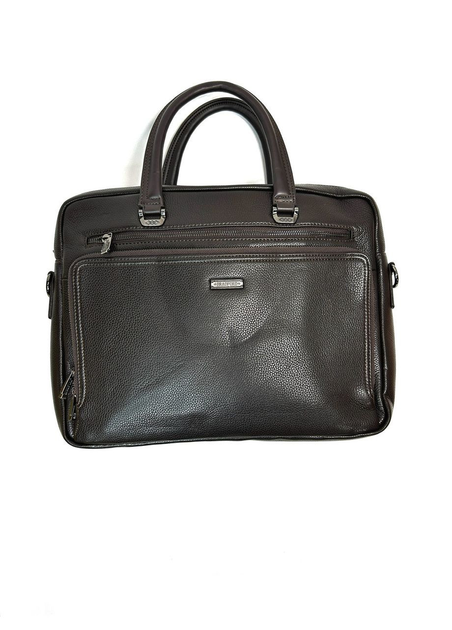 Чоловіча сумка з еко-шкіри Bradford 8922-5 чорна 27 х 38 х 7 No Brand (371681988)