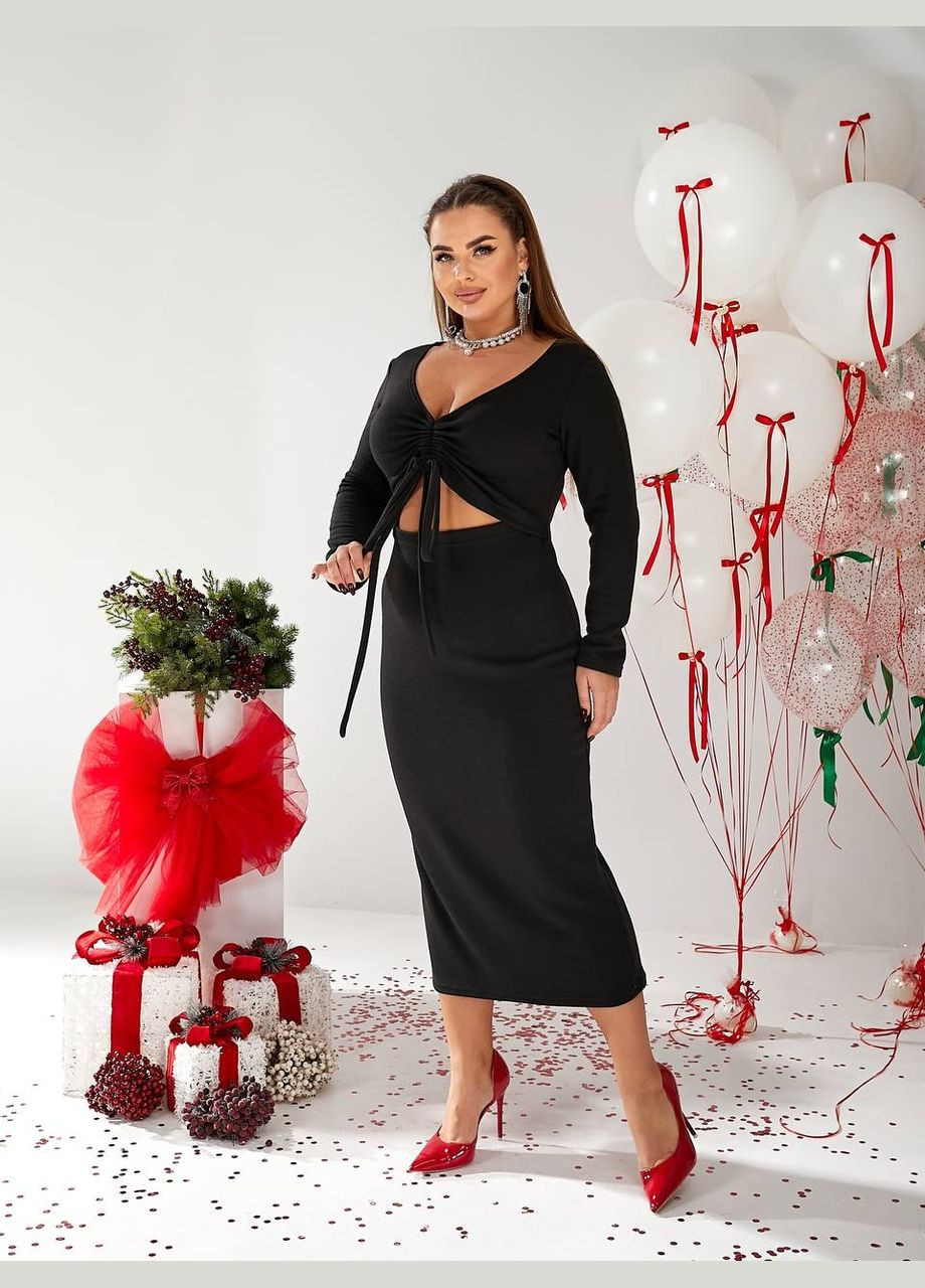 Чорна святковий, вечірня сукня-трансформер сукня-трансформер, футляр Garna однотонна