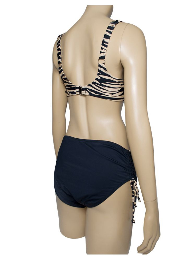 Чорний літній жіночий роздільний купальник великого розміру зі щільними чашками. модель 0334 арт.56777 роздільний Z.Five