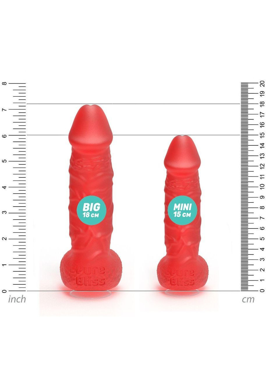 Мило у формі пеніса Pure Bliss BIG Red, крафтове мило-член, натуральне No Brand (387888891)