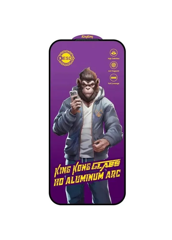 Захисне скло 5D Anti-static Purple (тех.пак) для Apple iPhone 17 Pro (6.3") Epik (386289594)