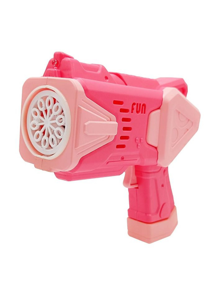 Дитячий генератор мильних бульбашок Пістолет 2238 (Pink) зі світлом No Brand (339780441)