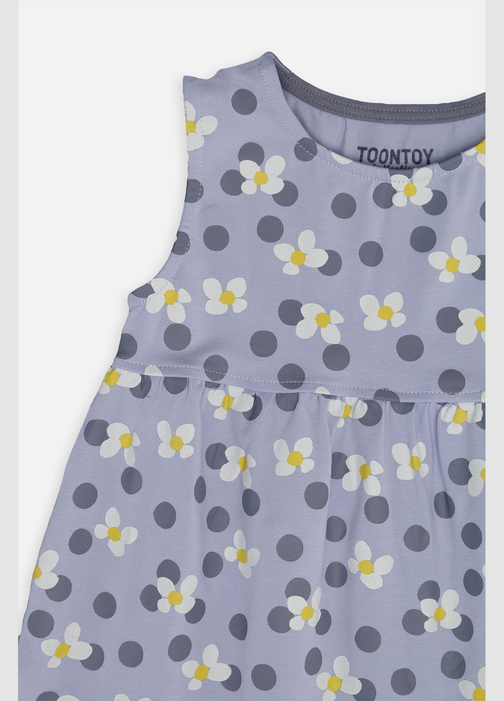 Сиреневое платье с коротким рукавом для девочки цвет сиреневый цб-00245219 Toontoy (297059872)