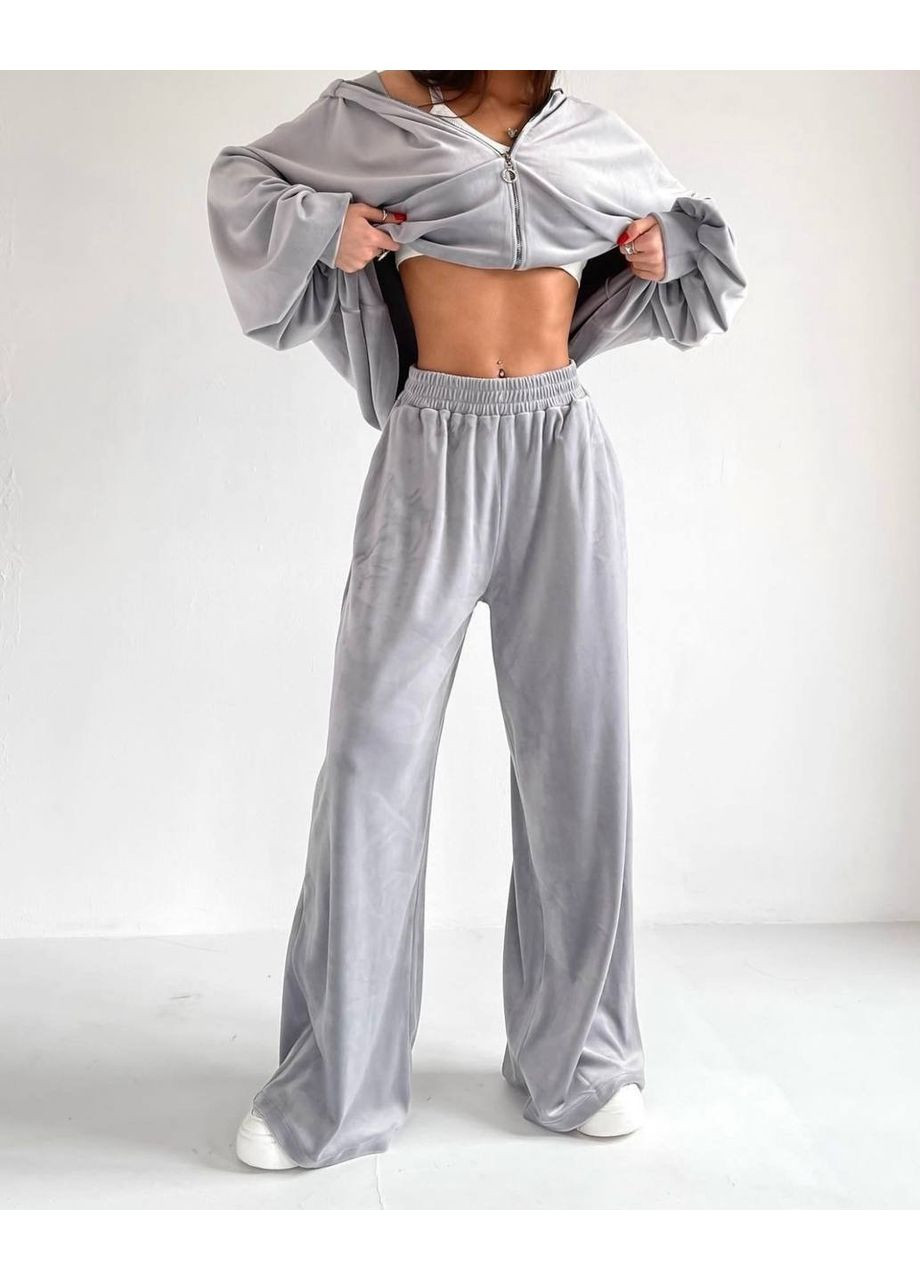 Костюм (худи, штани), колір Сірий No Brand (361120315)