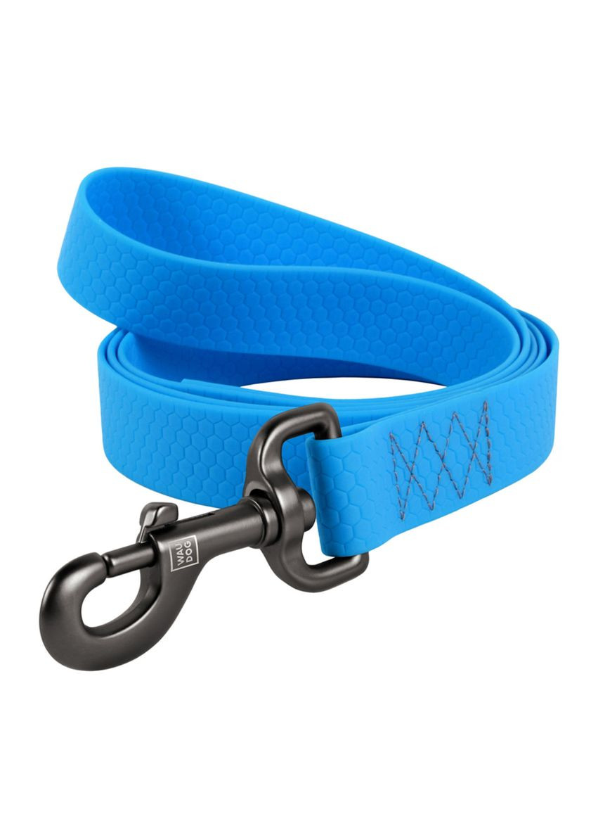 Водостойкий поводок для собак Waterproof L-XXL Ш 25 мм Д 305 см Голубой WAUDOG (364750562)