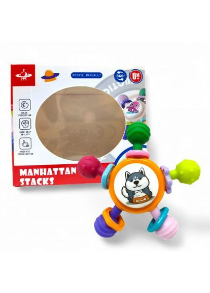 Брязкальце-спінер "Собачка"; гумові прорізувачі, присоска, в коробці MIC (361424217)