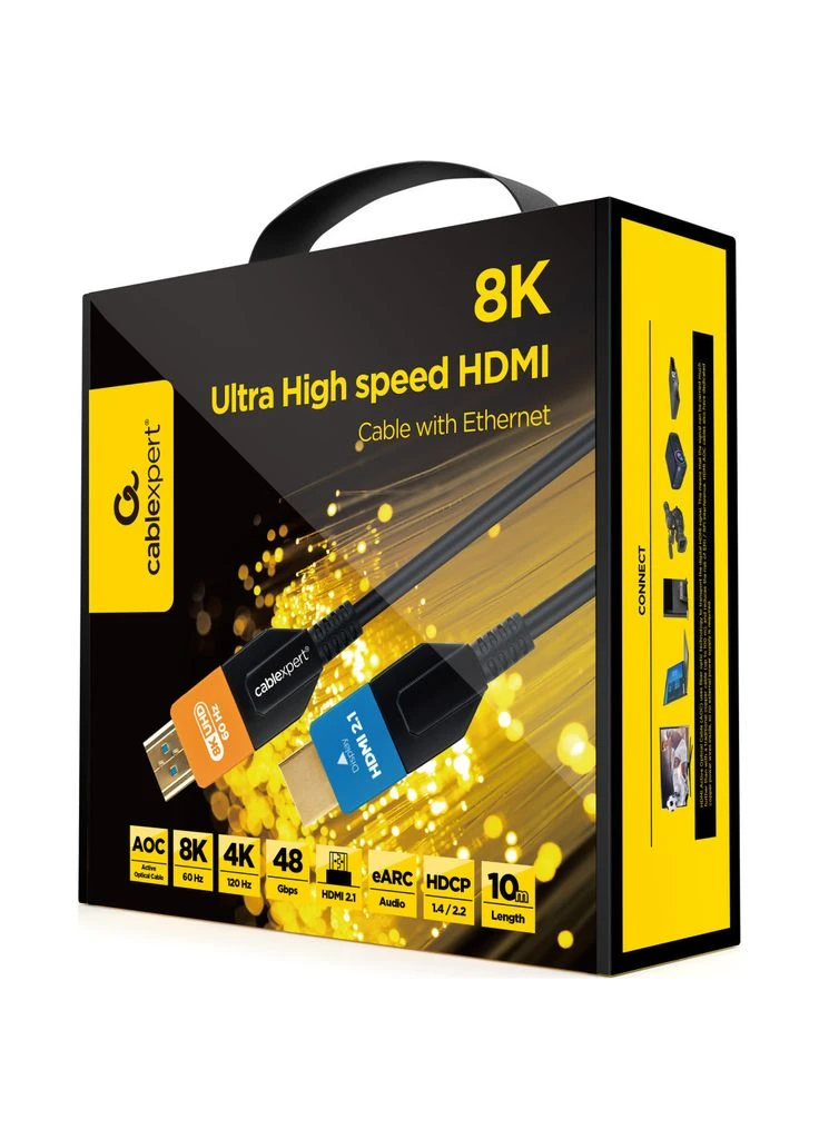 Кабель мультимедійний (m501552) Cablexpert HDMI M to HDMI M 10.0m V2.1 8K60Hz/4K120Hz AOC (378798206)